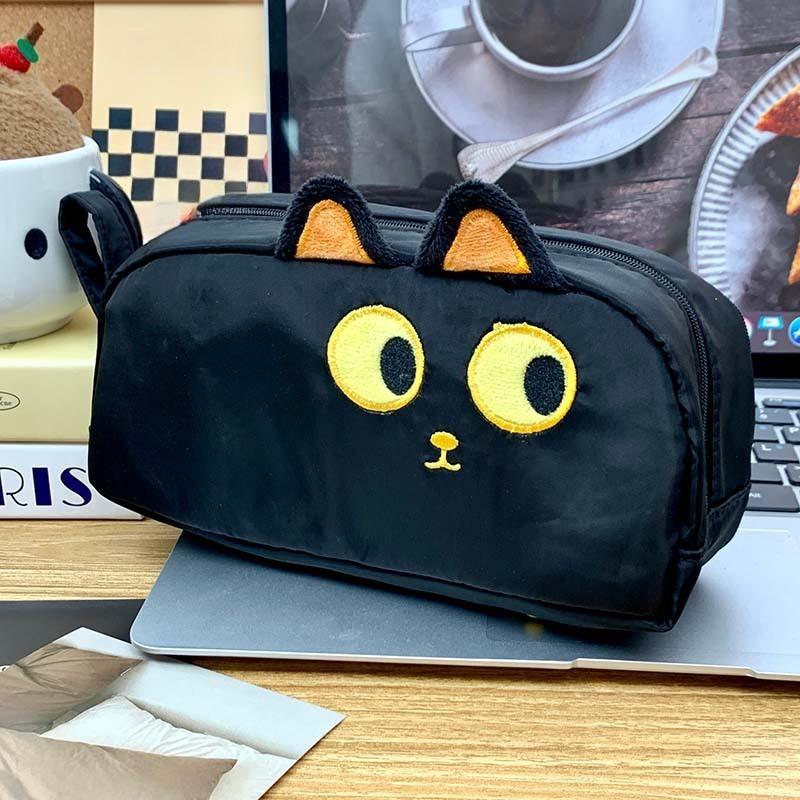 Милый мультяшный пенал - Большая косметичка для школьных канцелярских принадлежностей, Кавайный органайзер для косметики, Подарок для девочек и мальчиков