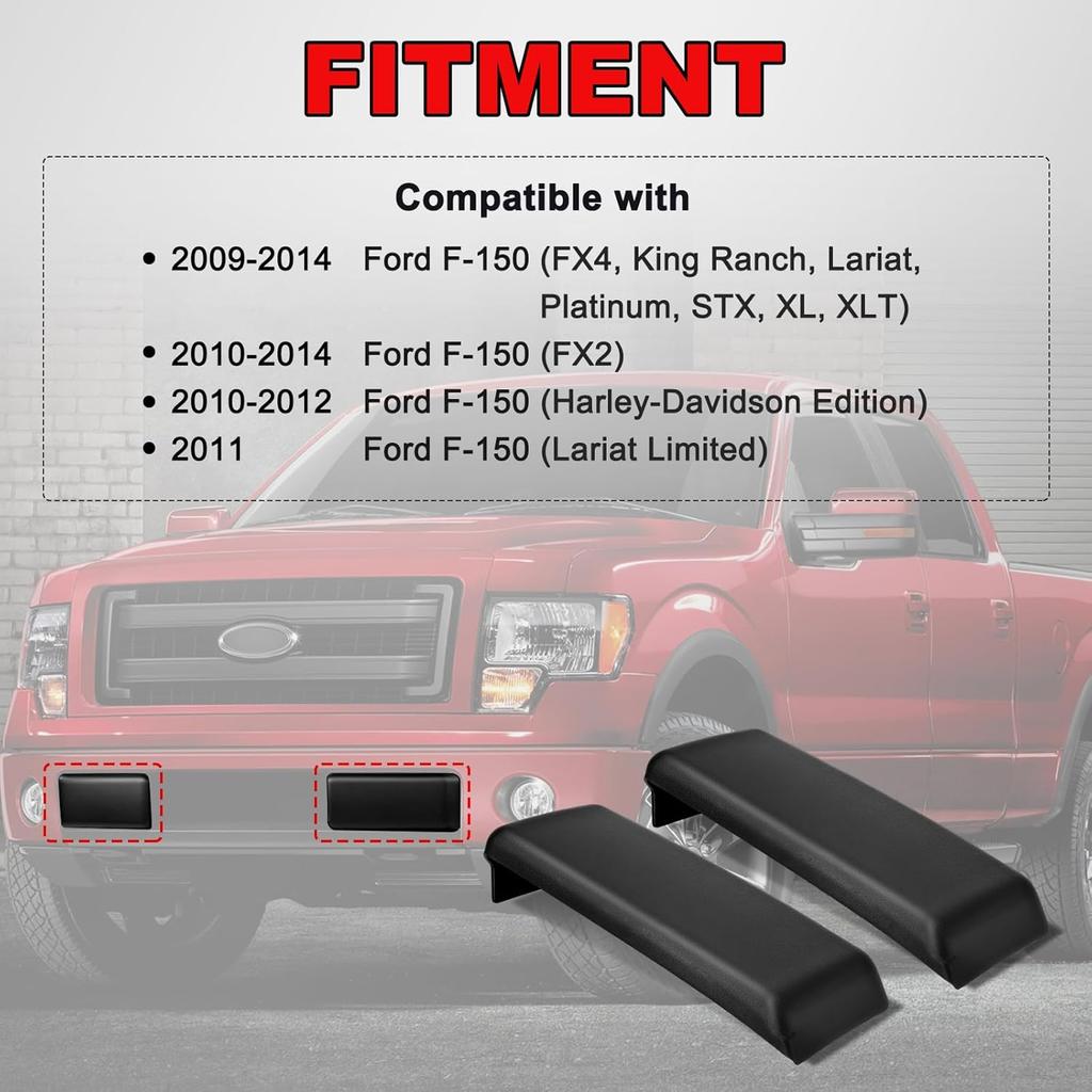 2Pcs F150 Front Bumper Repair Guards Pads Cover ert Cap Compatible with Ford F-150 2009-2014, Lincoln Mark LT 2010-2014 Replace# 9L3Z17E810B for Left