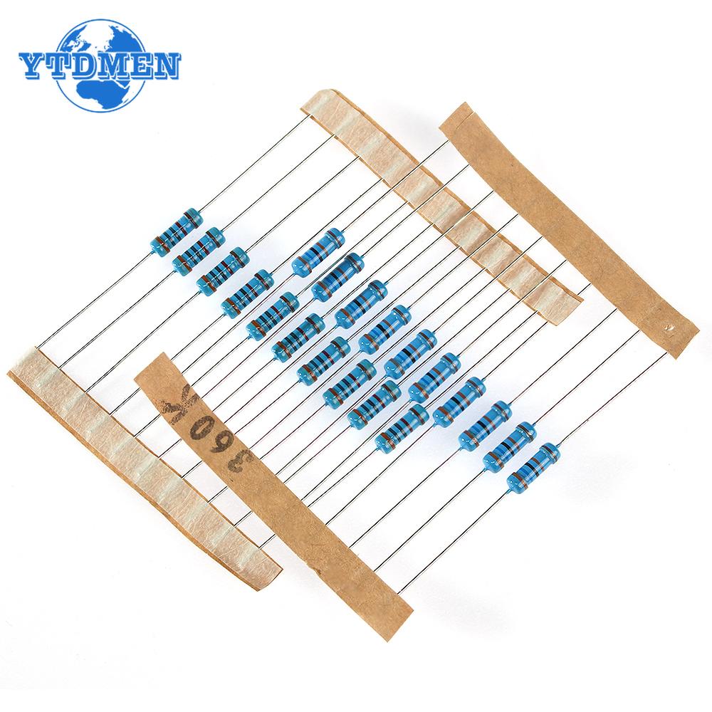 1300pcs 1/2W 0.5W Metal Film Resistor Assortment Kit 1% 1R~3M Ohm 130Values X10pcs Set of Resistors