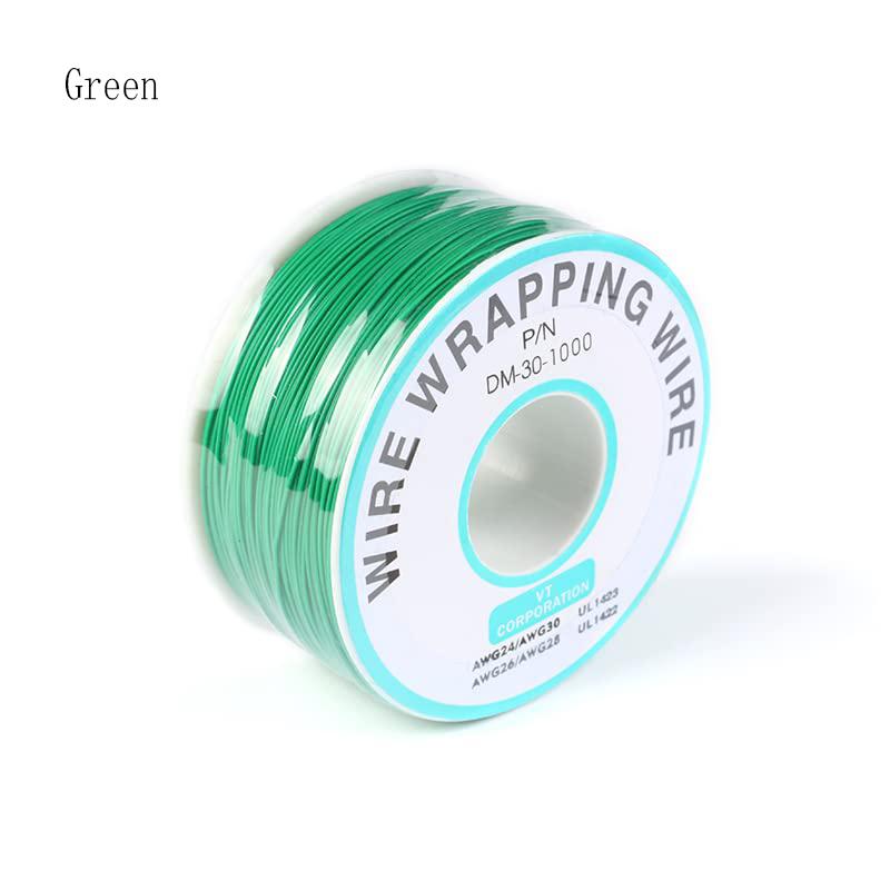 250Meters 30 AWG Wrapping Wire 10 Colors Single Strand Copper Cable Ok Electrical for Laptop Motherboard PCB Solder