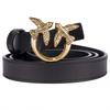 Pinko Luxury Women's Leather Belt Love Berry Small Gold - Size: M