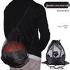 Basketball/Foootball Mesh Bag - Easy-Carry Drawstring with Single/Double Shoulder Straps