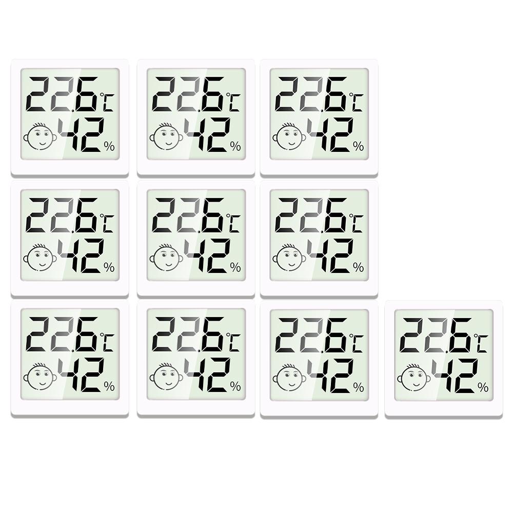 Mini Smile Indoor and Outdoor Weather Station LCD Electronic Digital Air Humidity Meter and Temperature Smart Home 2