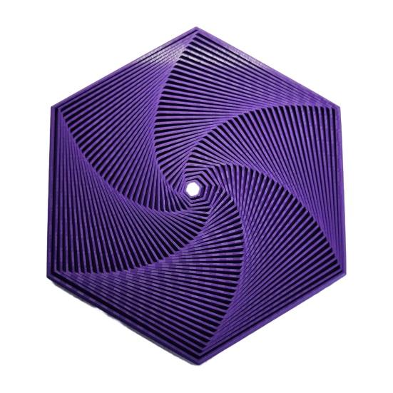 3D Printed Fractal Fidget Hexagon Stress Anxiety Relief Desk Spinning Toy Kids Adults