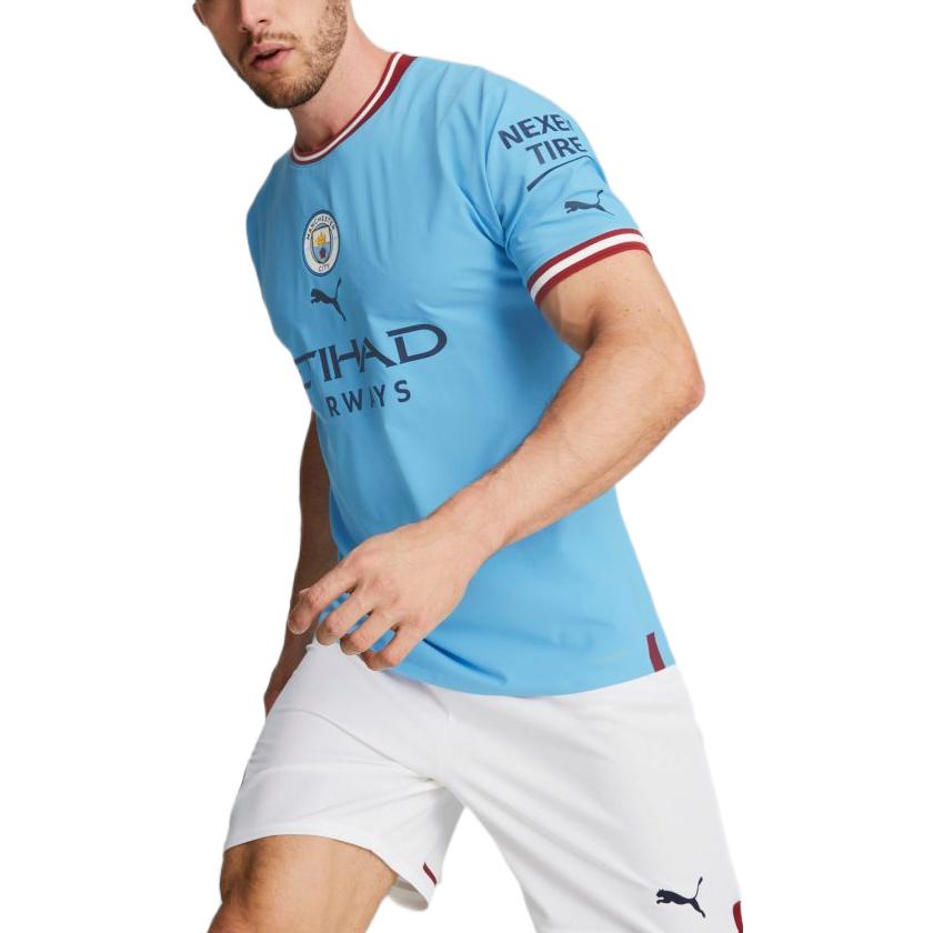 Puma Manchester City Year of the Rabbit Collection Футболка с короткими рукавами и принтом логотипа, мужские топы, синие 765709-01