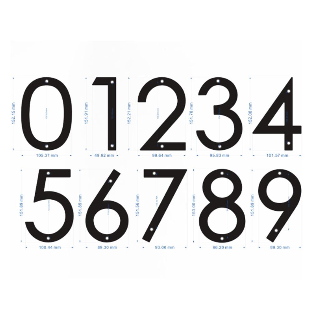 Трехмерные бирки для дома, вилла, устойчивость к атмосферным воздействиям, цифровой номер