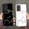 Креативный Милый Чехол-Медведь для Samsung Galaxy A14 A56 A54 A13 A72 A16 A34 A32 A36 A12 A25 A73 A17 A52 A23 A71 Чехол для Телефона