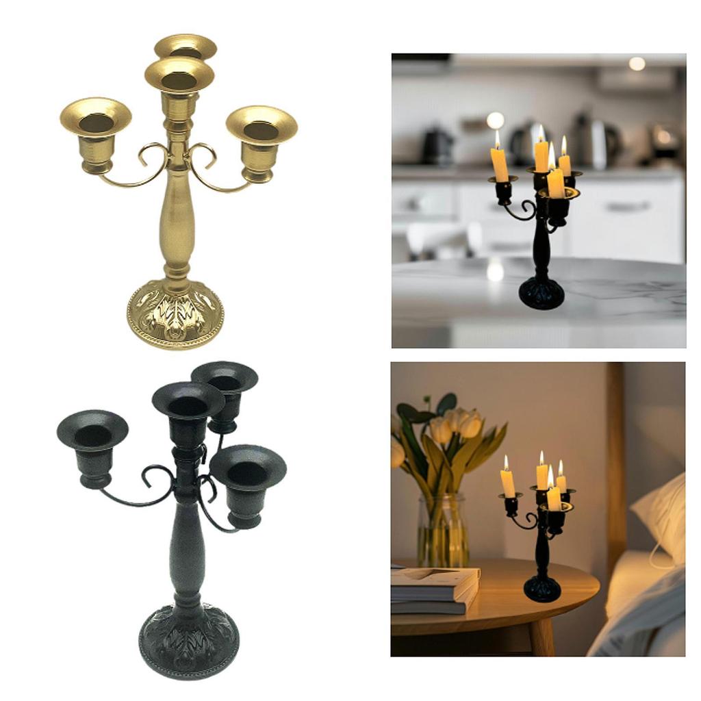 4-х рожковая свеча-канделябр, подарок на новоселье, декор, свадебный подсвечник для вечеринки