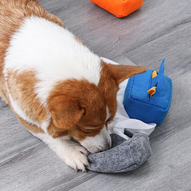 Luxury Cute Training Snuffle Dog & Cat Chew Toy with Eco-Friendly Drawer Box for Interactive Slow Feeding & Movement Play