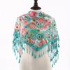 Triangular Scarf with Versatile Lace and Fringe Design, Thin Decorative Fashion Shawl, Women's Headscarf