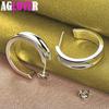 925 Sterling Silver Classic 23mm Smooth Hoop Earring Jewelry