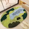 WTEMPO Bathroom Floor Mat Bathroom Entrance Thickened Foot Mat Anti Slip