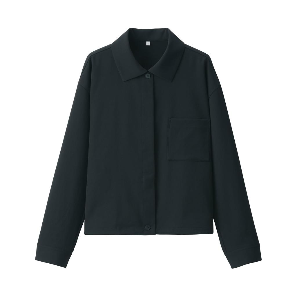 MUJI Size L Women's Water-Repellent Jacket, BD0YRA4A, Black,
