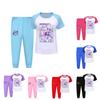 Children's Summer Sports T-shirt And Pants Two-piece Sportswear Set Short-sleeved Printed Clothing Suit