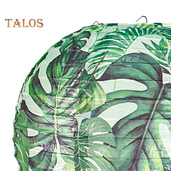 Тропический бумажный фонарь из пальмовых листьев в китайском стиле, подвесной фонарь, украшение для гавайской тематики, товары для вечеринки в стиле Луау, свадебный декор для дома