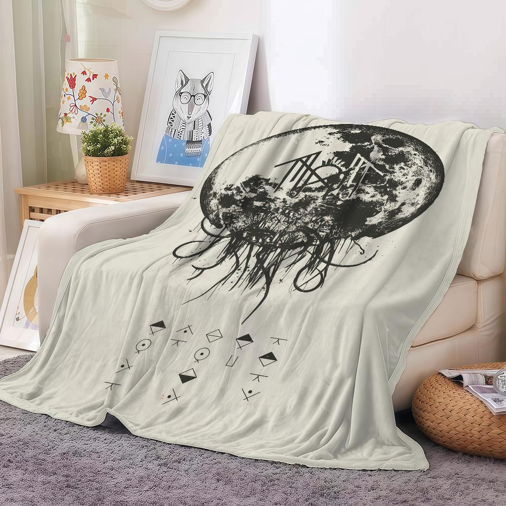 Полоса S-Сон T-Токены Одеяло Теплое И Мягкое Подходит Для Спальни Гостиной Дивана-Кровати Офиса Путешествий Кемпинга