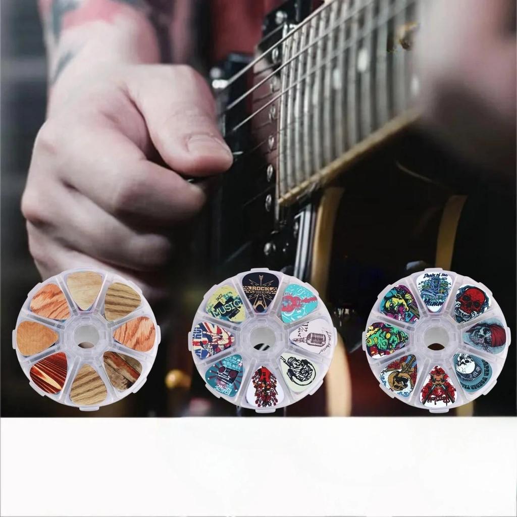 Multi-style Guitar Picks for Electric Guitar Acoustic Guitar Bass 0.46/0.71/1.0mm 50pcs