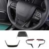 For Toyota Highlander XU70 2024 Car Interior Part Modify Steering Wheel Decorate Trim Frame Carbon Fiber Color Change Refit