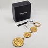 Used Chanel CHANEL Keyring Charm Coco Mark 93A Wheat Ear Gold