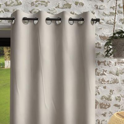 Штора с люверсами из стираной микрофибры, лен BOHEME 135x180 см, Soleil d'Ocre