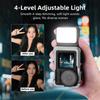 LED Camera Video Lights IPX4 Waterproof for DJI Action 5 Pro/Action 4 Vlogging Light 3000K/4440K/8700K Adjustable Lighting Lamp