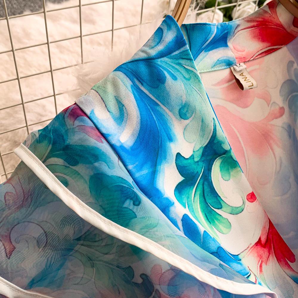 Элегантные длинные платья с цветочным принтом для женщин, летние, праздничные, с рукавами-рюшами, цельные, запашные, с V-образным вырезом, винтажные, ретро, вечерние