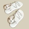 Thick Sole Sandals Women 2024 New Summer Soft Sole Elevated Casual Roman Sandals Small Womens Shoes  Sandalias Mujer  Sandal