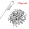 Round Aluminum Connector Line Crimping Sleeves Single Aluminum Fishing Wire Tube Crimp Sleeve