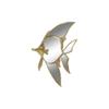 Wall Decoration - Golden Fish - 25 X 3 X 38 Cm - Elegance - Chic
