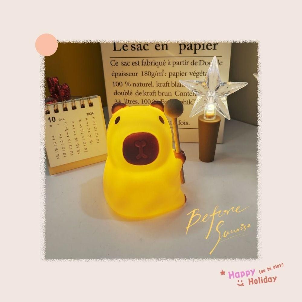 Капибара Капибара Ночник Праздничный подарок Атмосферные огни Высококачественная настольная лампа Школа Офис