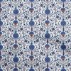 Cotton Flex Blue Fabric Florals Sewing Material Print Fabric By The Yard 40 Inch