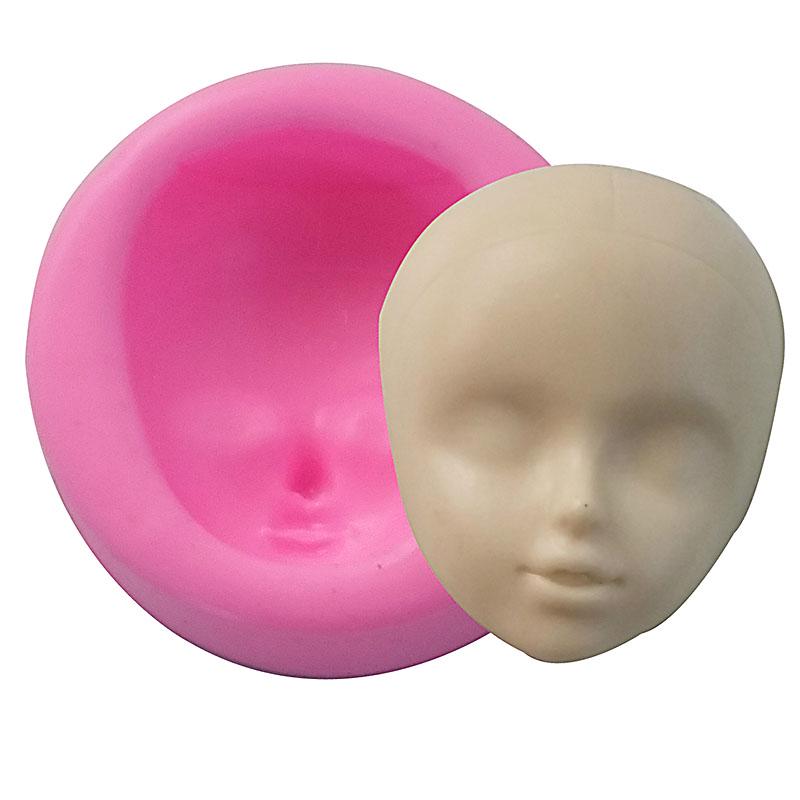 Форма силиконовая жаропрочная в виде детского лица. DIY