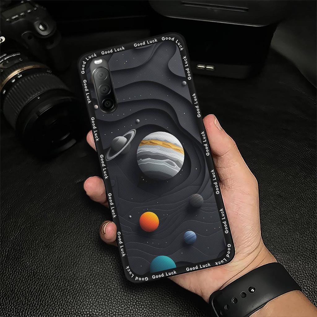 Full Wrap Waterproof Phone Case For Sony Xperia10 II Soft Case TPU Durable Protective Cartoon Anti-dust Shockproof Cover