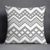 Gray Low White Flower Pattern Home Decoration Pillowcase Square Pillowcase Home Office Decoration Cushion Cover