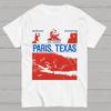 Classic 90's Horror Movie Paris Texas Graphic Print T-shirt Vintage Washed Cotton Men Women Summer Streetwear Oversized New Tees