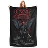 Оззи Осборн Крылья Ангела Плед Black Sabbath Пикник Фланелевое Постельное Белье Накидки Для Гостиной Супер Теплое Покрывало Подарок на День Рождения