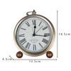 Retro Table Clock European Style Vintage Silent Alarm Clock No Ticking Quartz Desk Clock