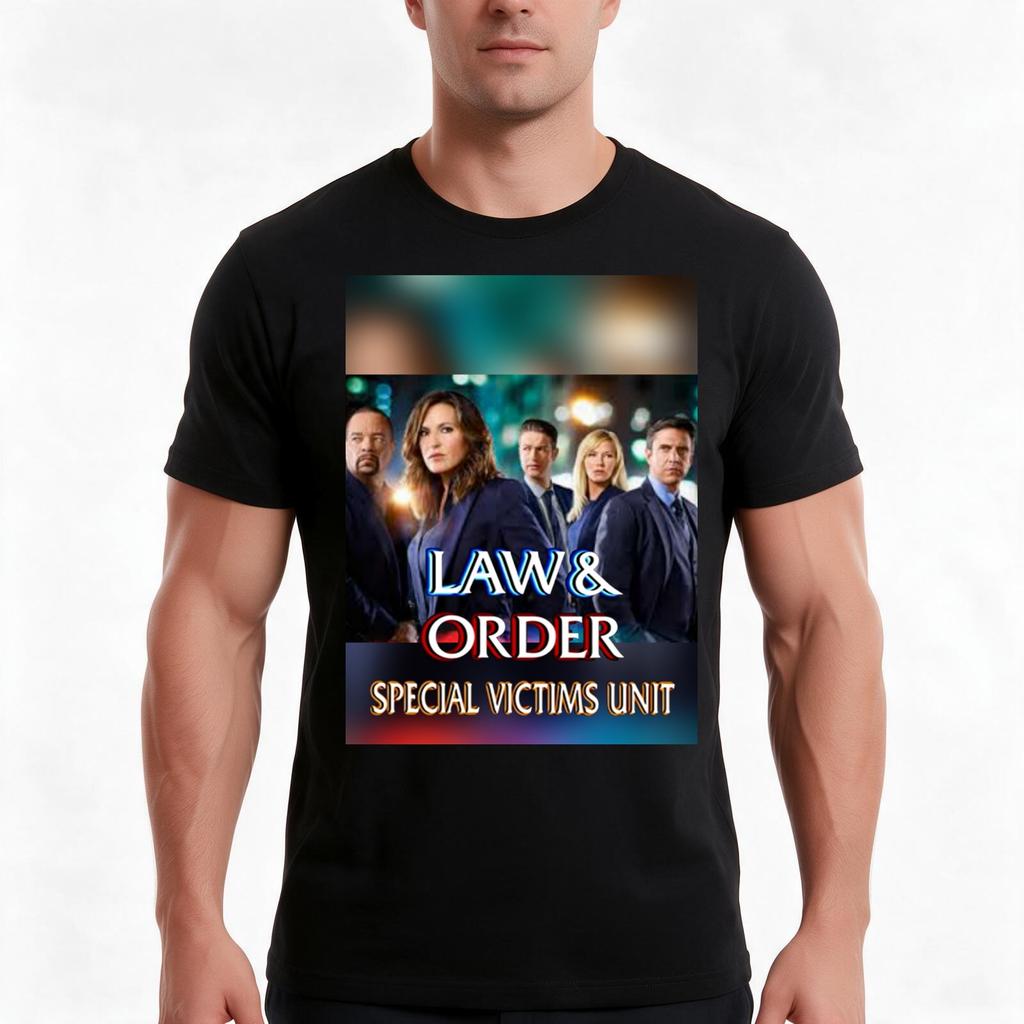 Law And Order Svu Tshirt Summer Casual Cotton Tee Oversized Streetwear Tops Vintage Graphic Print Loose Fit Short Sleeve