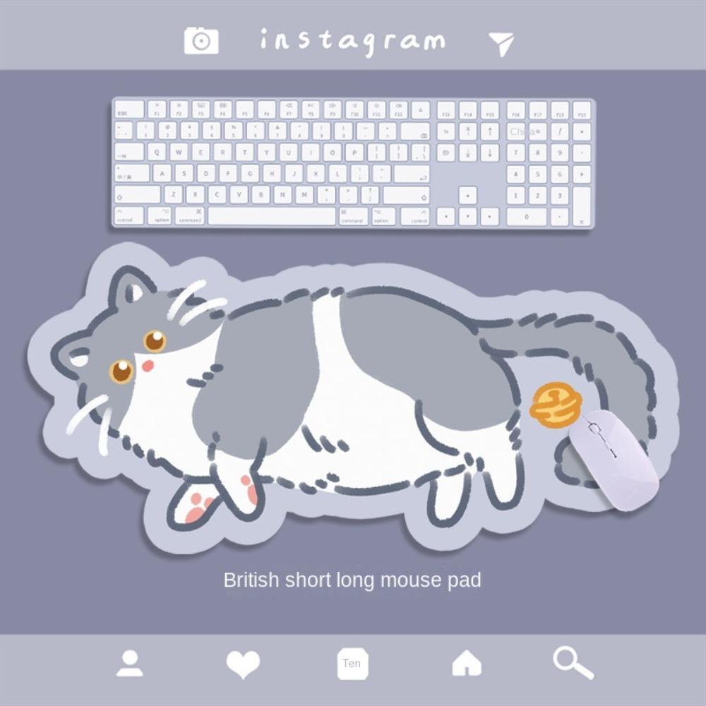 Коврик для стола Милый котик коврики для мыши Кот Кавайный котик коврик для мыши Мультяшный кот Большой коврик для мыши Игровой декор