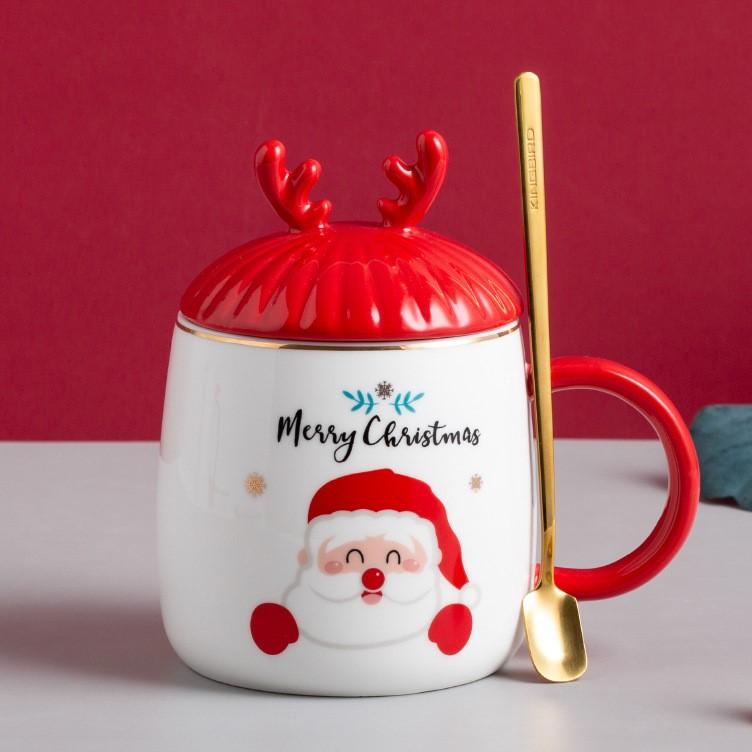 Креативная мультяшная рождественская подарочная кружка, керамическая чашка для воды, кофейная чашка, чашка для молока