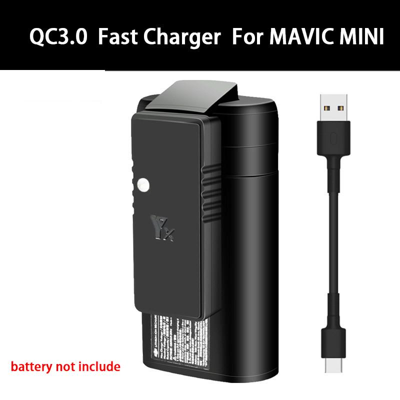 Зарядное устройство USB Type-C для быстрой зарядки дрона для квадрокоптера DJI Mavic Mini RC