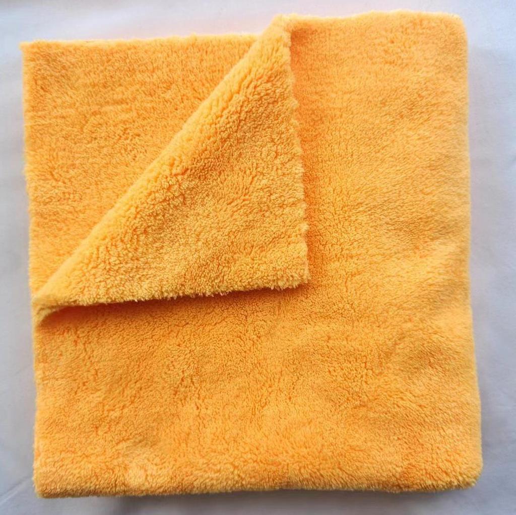 Larger, Thicker Coral Fleece Car Cleaning Towel - Soft, Absorbent, Durable, and Lint-Free