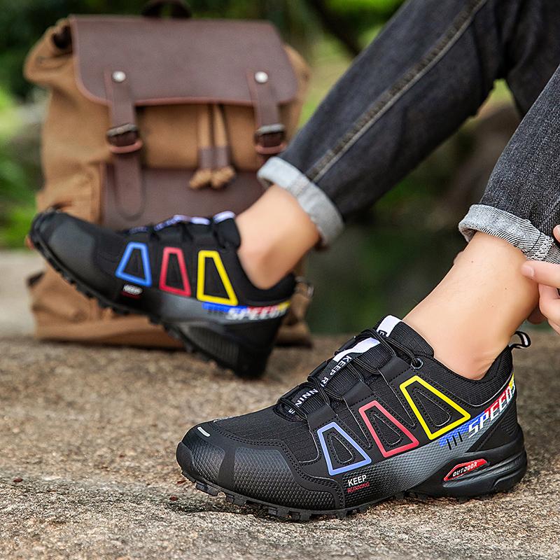 Men's Hiking Shoes Waterproof Outdoor Sports Shoes Women's Walking Travel Sports Shoes Bicycle Sports Shoes Running Sports Shoes