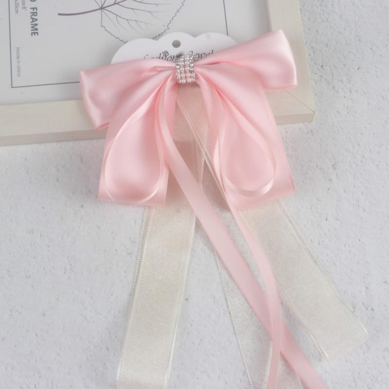 Sweet Large Bowknot Hair Clip For Women Girls Lolita Long Ribbon Solid Hairpin Cute Ponytail Hair Bands Fashion Hair Accessories
