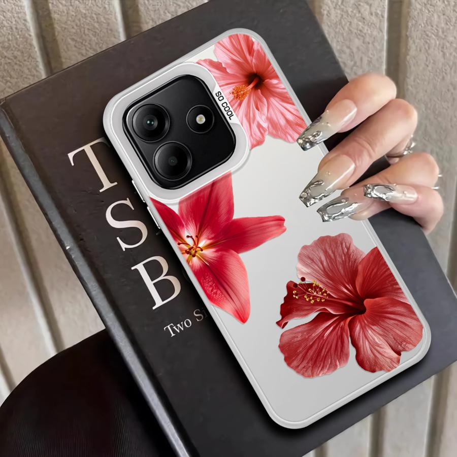 Прозрачный чехол с принтом вишневого цвета для Xiaomi Mi 11 Lite 13T 12T Pro Задняя крышка телефона