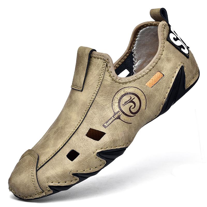 Новые летние мужские повседневные туфли из мягкой кожи, роскошные модные мягкие лоферы, мокасины, дышащая нескользящая обувь для вождения, большой размер