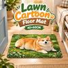 40*60cm Bathroom Carpet Corgi / Teddy Dog Floor Mat New Bedroom Door Small Rug  Table Bedside