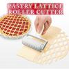 1PC Roller Cutter Pie Pizza Cookie Cutter Pastry Plastic Baking Tools Bakeware Embossing Dough Roller Lattice Cutter Craft