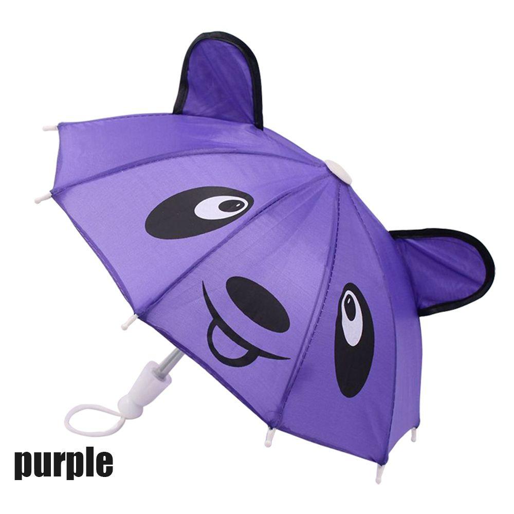 Fashion Kids Gift Dolls Animal Patterns Umbrellas Sunshade Doll Accessories Umbrella