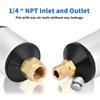 Advanced High Efficiency Air Line Water Separator Filter For Pneumatic Systems Moisture Particle Removal 1/4" Connection